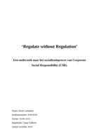 Regulate Without Regulation