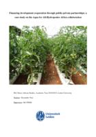 Financing development cooperation through public-private partnerships: a case study on the Aqua for All-Hydroponics Africa collaboration