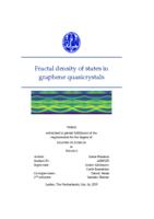 Fractal density of states in graphene quasicrystals
