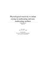 Physiological reactivity to infant crying in maltreating and non-maltreating mothers