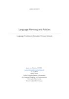 Language Planning and Policies: Language Practices in Rwandan Primary Schools