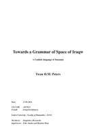 Towards a Grammar of Space of Iraqw: a Cushitic language of Tanzania