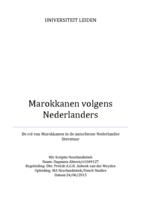 Marokkanen volgens Nederlanders