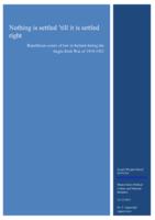 Nothing is settled 'till it is settled right. Republican courts of law in Ireland during the Anglo-Iris War of 1919-1921