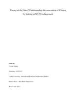 Enemy at the Gates? Understanding the annexation of Crimea by looking at NATO enlargement