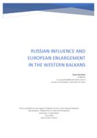Russian Influence and EU Enlargement in the Western Balkans
