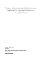 What does a qualitative analysis reveal about the reasons for non-compliance with IMF conditionality in PRGF programmes?