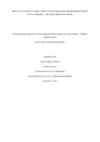 Prenatal maternal family stress and internalizing problem behavior in young children: A multiple mediation model