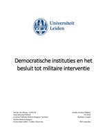 Democratische instituties en het besluit tot militaire interventie