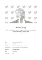 Tweeting Trump: Political leadership as a factor for swagger in international relations and its possible implications for behavior online