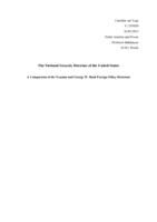 The National Security Doctrine of the United States: A Comparison of the Truman and George W. Bush Foreign Policy Doctrines