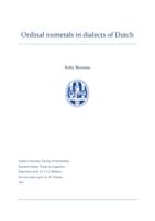 Ordinal numerals in dialects of Dutch