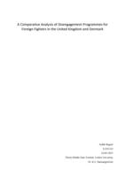 A Comparative Analysis of Disengagement Programmes for Foreign Fighters in the United Kingdom and Denmark