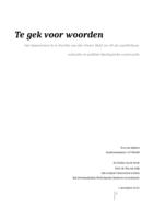 Te gek voor woorden. Het depressieve ik in Myrthe van der Meers PAAZ en UP als autofictieve, culturele en politiek-ideologische constructie.