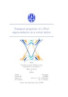 Transport properties of a Weyl superconductor in a vortex lattice