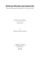 Between Mortals and Immortals. Kleos-driven Heroization of Athletes in 5th-century BC Greece.