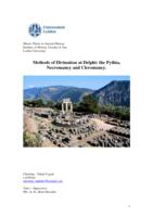 Methods of Divination at Delphi: the Pythia, Cleromancy and Necromancy