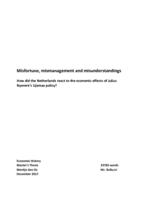 Misfortune, mismanagement and misunderstandings: How did the Netherlands react to the economic effects of Julius Nyerere’s Ujamaa policy?