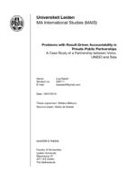 Problems with Result-Driven Accountability in Private-Public Partnerships: A Case Study of a Partnership between Volvo, UNIDO and Sida