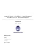 Iran and the convention on the elimination of all forms of discrimination against women: Persuasive attempts at the United Nations