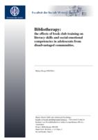 Bibliotherapy: The effects of book club training on literacy skills and social-emotional competencies in adolescents from disadvantaged communities.