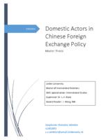 Domestic Actors in Chinese Foreign Exchange Policy