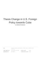 Change in U.S. foreign policy towards Cuba: Obama's rejection of the past