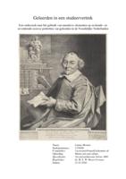 Geleerden in een studeervertrek. Een onderzoek naar het gebruik van narratieve elementen op zestiende- en zeventiende-eeuwse portretten van geleerden in de Noordelijke Nederlanden.