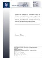 Morality and competence of organizations: Effects on perceived organizational prestige, positive worth-of-mouth behaviour and organizational citizenship behaviour of employees, and the role of moral disengagement