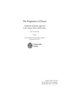 The Pragmatics of Prayer: A Linguistic-Pragmatic Approach to the Liturgy of the Catholic Mass