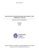 Realpolitik in the revisionary processes of the Armenian Genocide:The cases of Spain and Argentina