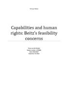 Capabilities and human rights: Beitz’s feasibility concerns