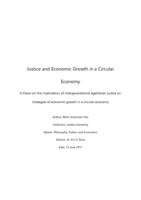 Justice and Economic Growth in a Circular Economy