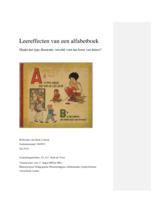 LEEREFFECTEN VAN EEN ALFABETBOEK, maakt het type illustratie verschil voor het leren van letters