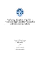 Fine-tuning the optical properties of fluorescent Ag-DNA and their application as fluorescence quenchers