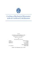 Cooling a Mechanical Resonator with an Artificial Cold Resistor