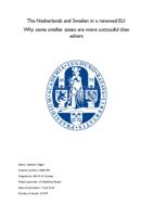 The Netherlands and Sweden in a renewed EU: Why some smaller states are more successful than others