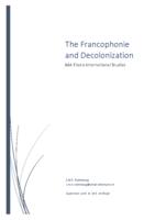 The Francophonie and Decolonization
