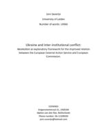 Ukraine and inter-institutional conflict: Neorealism as explanatory framework for the improved relation between the European External Action Service and European Commission