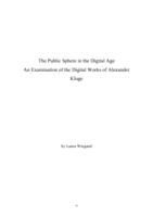 The Public Sphere in the Digital Age  An Examination of the Digital Works of Alexander Kluge