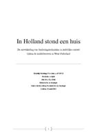 In Holland stond een huis: De ontwikkeling van funderingstechnieken in stedelijke context tijdens de middeleeuwen in West-Nederland.