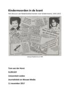 Kindermoorden in de krant. Het discours van Nederlandse kranten over kindermoord, 1930-2015