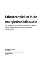 Ethostechnieken in de energiedrankdiscussie: een analyse van de overtuigingsmiddelen die worden ingezet in Nederlandse nieuwsberichten en op internetforums