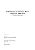 Child murder narratives in Dutch newspapers (1930-2010)
