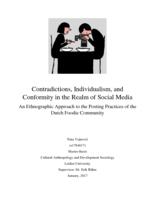 Contradictions, individualism, and conformity in the realm of social media:  An ethnographic approach to the posting practices of the Dutch foodie community