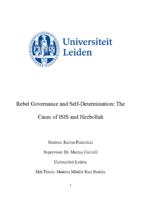 Rebel Governance and Self-Determination: The Cases of ISIS and Hezbollah