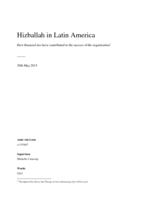 Hizballah in Latin America. How financial ties have contributed to the success of the organisation