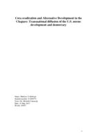 Coca eradication and Alternative Development in the Chapare: Transnational diffusion of the U.S. norms development and democracy