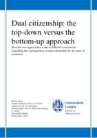 Dual citizenship: The top-down versus the bottom-up approach