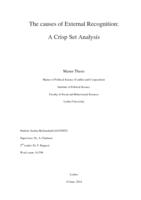 The causes of external recognition: A Crisp Set Analysis